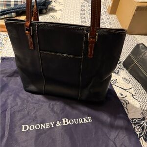 Genuine, navy leather, Dooney and Bourke